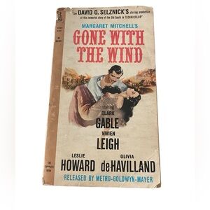 Rare Vintage Gone with the Wind Paperback Book Published 1963 Novel & Home Decor
